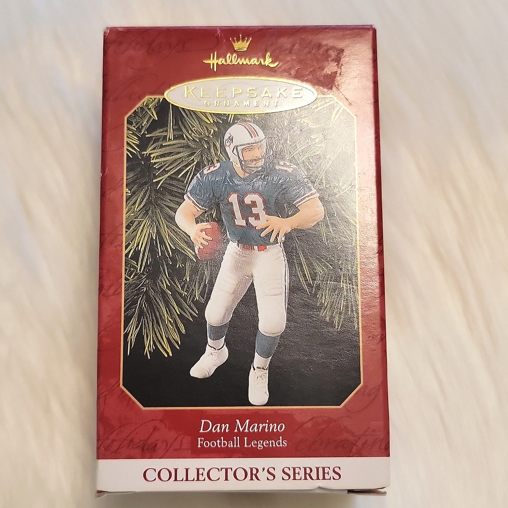 🌴 Hallmark 1999 Dan Marino Football Legends Vintage Ornament